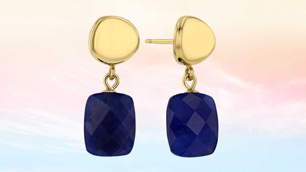 Sapphire dangle earrings