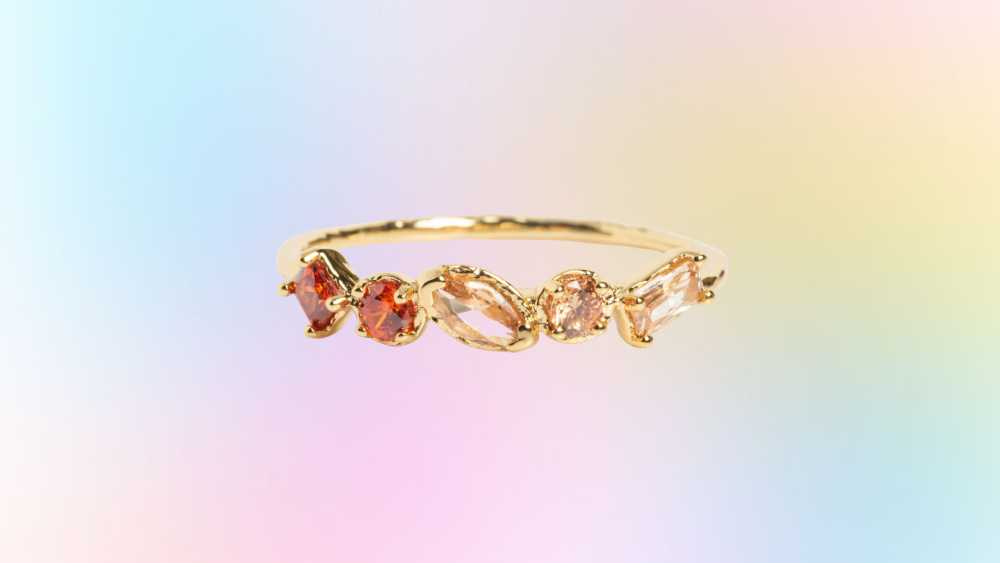Ombre Birthstone Ring