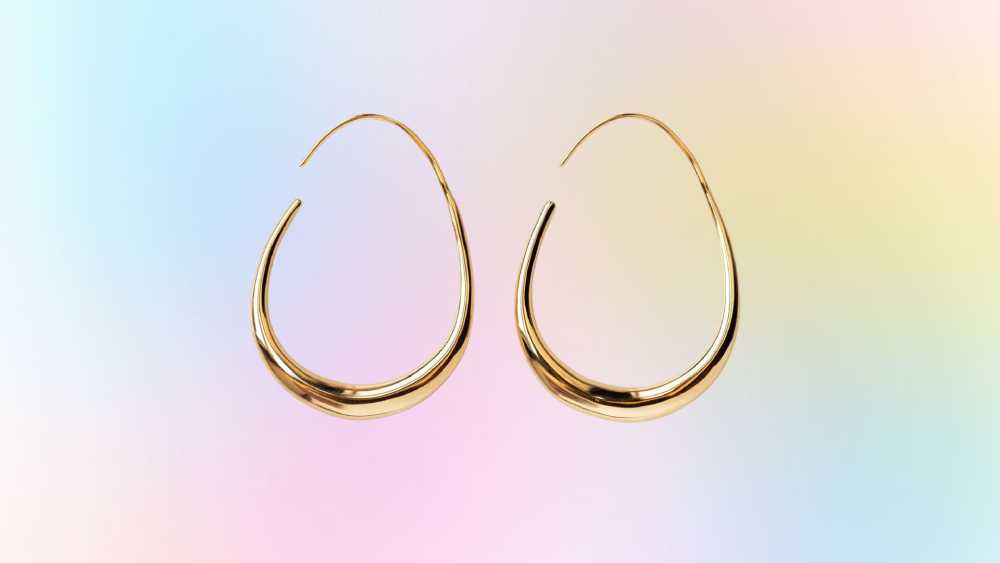 Elizabeth The Fluid Hoop Earrings