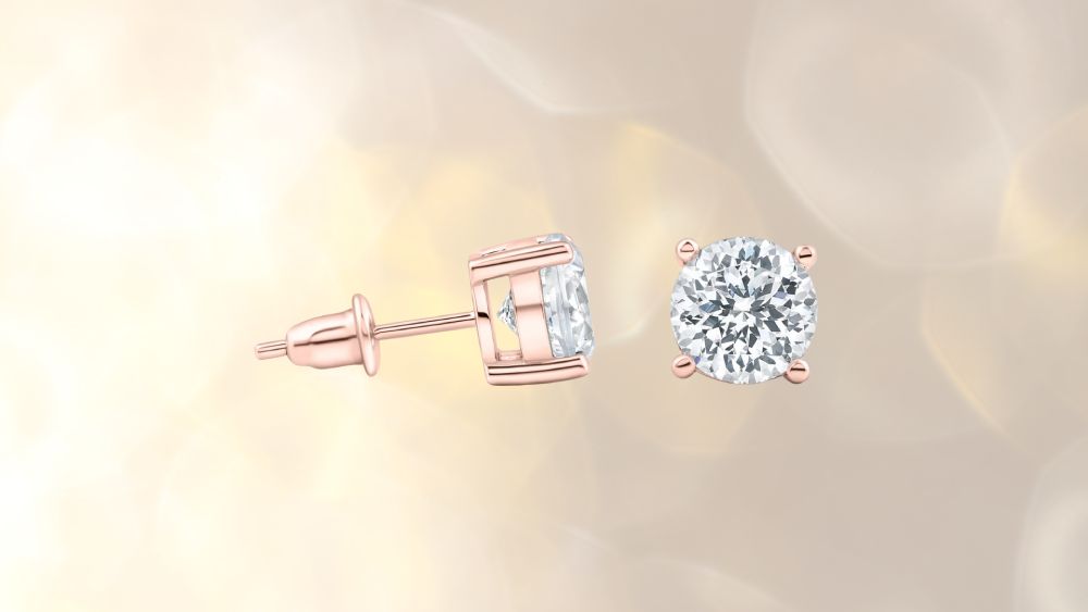 Gorgeous rose gold earrings