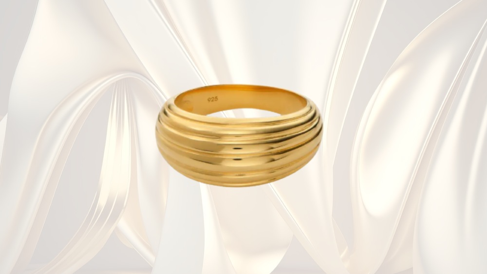 Urban Dome Ring in Gold Vermeil