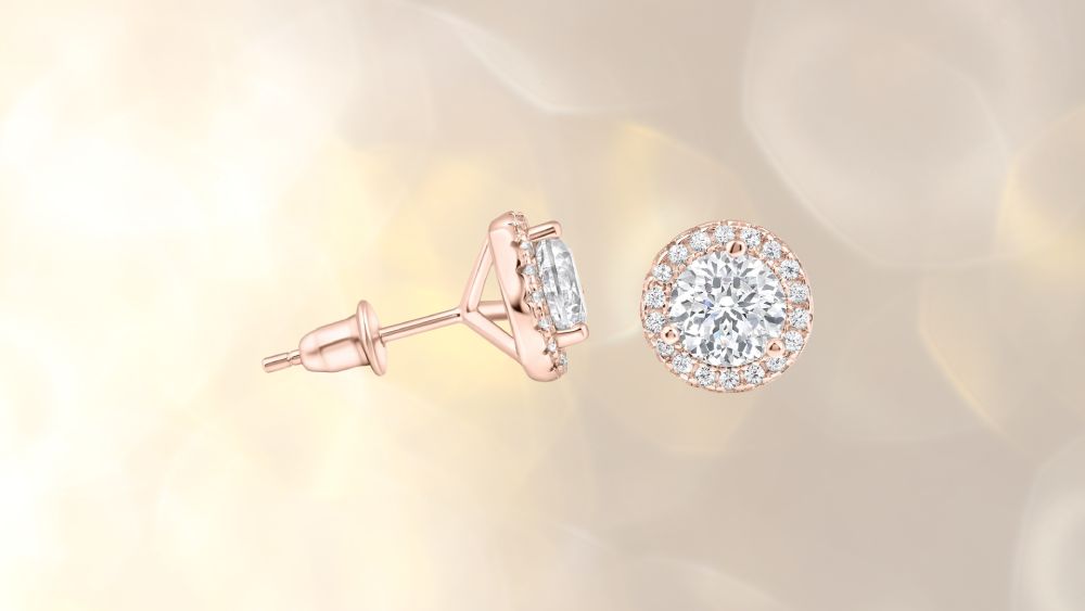 Earrings with 1.5 carat stones