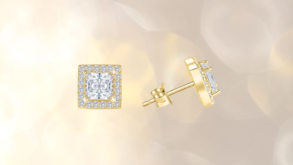 1 carat princess cut center stone ring