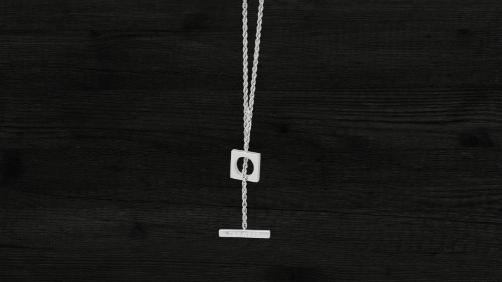 Tom Wood shape of the lock necklace