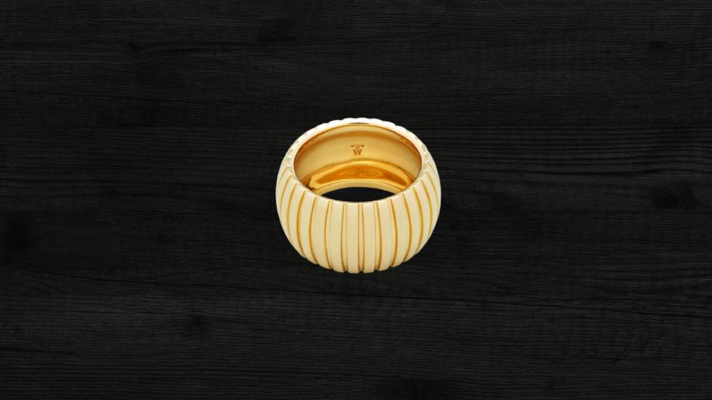 Tom Wood interlocking strips ring