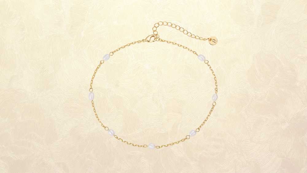 Fresh water pearl anklet