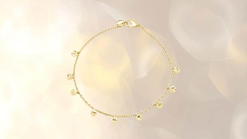 18k gold plated bracelet