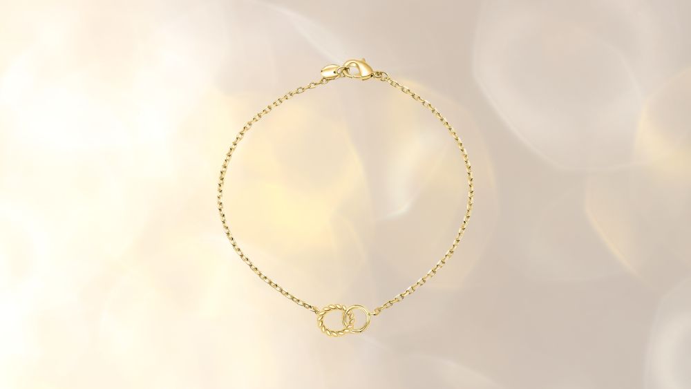 Bracelet with Dainty Hoops