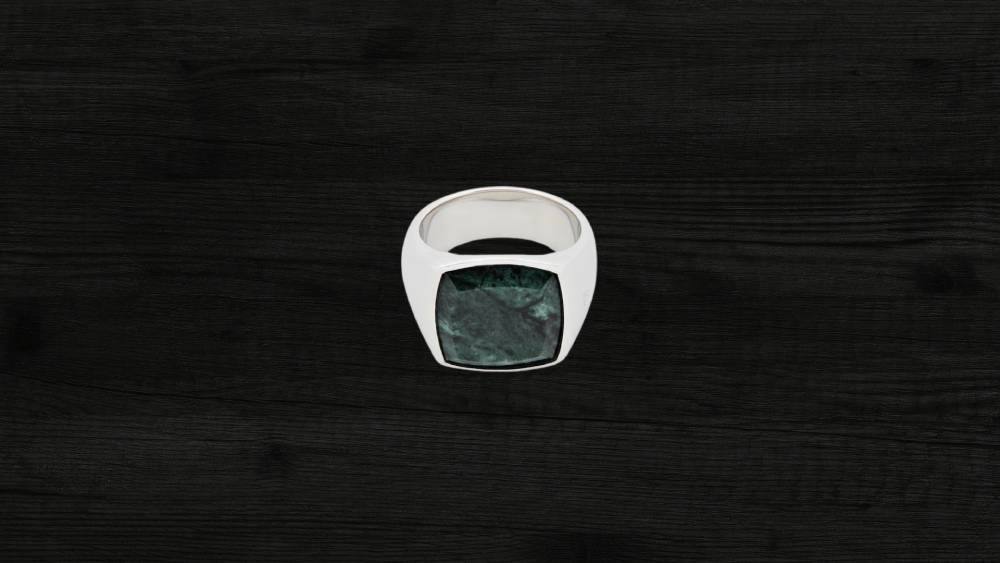 Tom Wood Cushion Green Marble