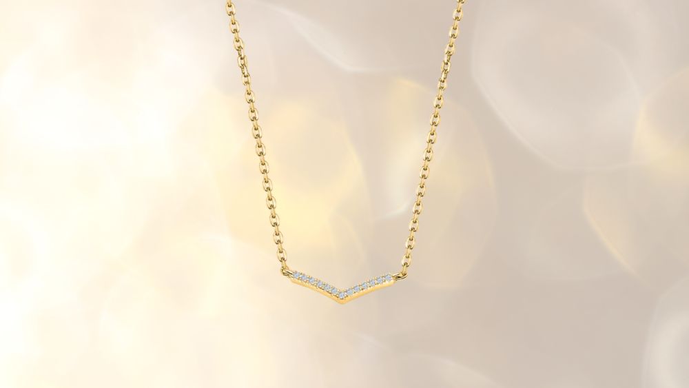 The Willow gold-plated necklace