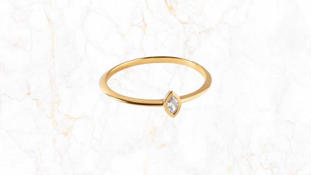 Marquise diamond ring with timeless elegance